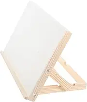 jojofuny Tabletop Easels for Painting Drawing Board Sketching Easel Canvas Holder Portable Artist Stand Portable Drawing Board Khaki Pine Wood