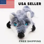 Bite-Resistant Dog Squeaky Toys - Plush Toys Squeak Pet Wolf Animals Plush Toy