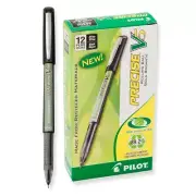 26300 Pilot Precise V5 BeGreen Rollerball Pen, Ex Fine 0.5mm, Black, Pack of 12