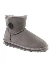 [Ozwear Ugg] Classic Mini Button Boots in Grey