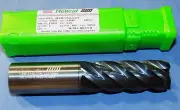 HELICAL Carbide End Mill 1" dia. 5 flute x 2-5/8" LOC 0.090" CR- 5" OAL