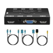 2X(KVM Switch -Compatible+VGA 4K 1080P KVM Switch with -Compatible Port for1457