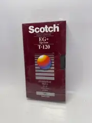 New Sealed Scotch EG+ High Grade T-120 VHS Tape Blank