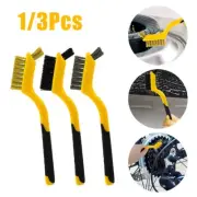 Narrow Space Cleaning Made Easy Compact Wire Brush with Top Cluster Bristle