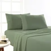Park Avenue 175 GSM Egyptian Cotton Flannelette Sheet Set Juniper