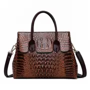 Women Handbag PU Leather Bags Women Crocodile Luxury Handbags Women Bags Designer Crossbody Bags Female Retro Tote Handbags