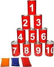Abbraccia Bean Bag Toss Game Playground Family Easter Gift Yard Knockdown Can Game Set