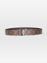 Reversible Silver Initiales Belt