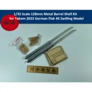 1/35 128mm Metal Barrel Shell Kit for Takom 2023 German Flak 40 Zwilling Model