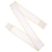 1 Pcs Blank Sash with Tassels Plain Birthday Sash Party for Women Champagne