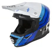 Freegun XP4 Stripes Motocross Helmet, blue, Size 2XL for Men