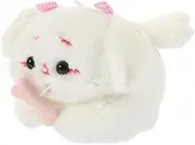 Gogogmee Unique Plush Keychain Pendant Dog Ropetoy Tail Wagging Animal Adorable Hanging Decor for Home