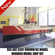 DIY 900mm Wooden Ship Model Toy Kit For Sea Axe 3307 RC Model Assembly Set