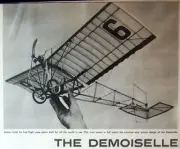 DEMOISELLE PLAN + CONSTRUCTION ARTICLE & Scale Data for 1/2A FF Model Airplane