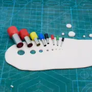 Mini Earring Hole Clay Cutters-Round Hole Cutter Polymer Clay Extruder Tool 8Pcs
