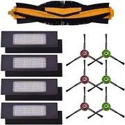 [neutop] Replacement Compatible with Ecovacs Deebot OZMO 920, 950, T8 Aivi, T9+, N8 Pro+, N10 Plus, yeedi vac max, vac station, vac 2 pro, Robot Vacuum Parts with 1 Roller Brush 4 Filters 6 Side Brushes