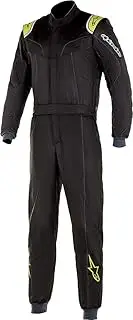 alpinestars 3354819-160-50 STRATOS SUIT Black Green Lime 50 Size FIA8856-2000 Certified Model Alpine Stars Racing Suit