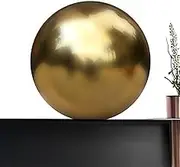 201 Stainless Steel Cava Cava in Gold Titanium without Stitching | Sphere for Observation of Garden Ornaments for Outdoor Lawns, Shiny Clear Sphere