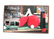 Table Tennis Playset, Comes with Net, 2 Black/Green Paddles, 3 Balls & Carry Bag