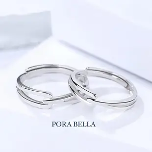 【Porabella】925純銀鋯石對戒-絆 情侶對戒 ring