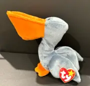 TY BEANIE BABIES SCOOP PELICAN 1996 NMW/TAGS CASE+PROT TAG #BB816 ERRORS!