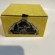 Vintage Jean Nate Perfumed Bath Powder Puff Yellow Box 9 oz Made in USA NEW NIB!