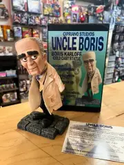 UNCLE BORIS KARLOFF 9" COLD CAST STATUE CIPRIANO STUDIOS 421/500 WITH COA 2001