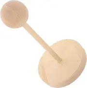 GARIOUANS Wood Doll Wig Stand for Dolls Synthetic Long Wavy Hair Rack with Non Slip Base for Storing and Displaying Head