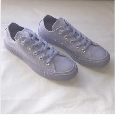 New Converse CTAS OX Low Top Purple Sneakers Girls Size 2 3