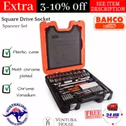Bahco Matt Chrome Plated 106 Piece Square Drive Socket & Spanner Tool Gear Set