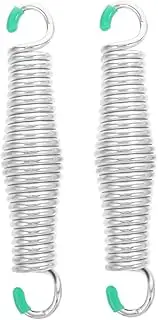KITANDOVE 2pcs Springs Heavy Duty Deck Swing Spring Porch Swing Chains Heavy Duty Porch Swing Spring Patio Chair Spring Plates Hooks for Hanging Heavy Duty Spring Hanger Ceiling Mount