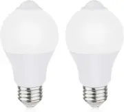 Motion Sensor Light Bulbs for Outdoor Indoor, 9W A19 Motion Detector Led Bulb, 6