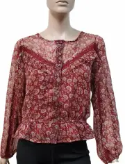 Women’s Beautiful American Eagle Bell Sleeve Peasant Top $44.95