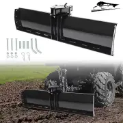 48" Scrape Blade 2" Receiver For ATV UTV Adjustable 0 7.5 or 15 Degrees Scraper