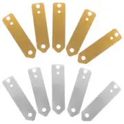 10 Pcs Electrode Material Copper Strip Zinc Anode Primary School