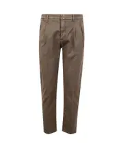 logo-patch trousers 35 DARK BROWN