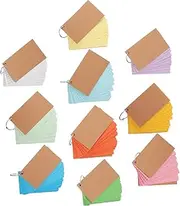 DOITOOL 10pcs Study Flashcards Double-Sided Lined for Learning Index Cards for Students Portable Study Supplies
