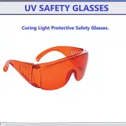 UV Light Safety Glasses, Curing Light Protective Safety Glasses. Comfort UV A &B