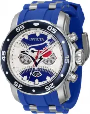 Invicta Men's 48mm MLB SCUBA Toronto Blue Jays Chrono Blue Strap SS Watch