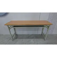 在飛比找蝦皮購物優惠-新竹二手家具 推薦-木紋 5尺 摺疊桌 五尺 折疊桌 長桌 