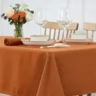 Square Tablecloth Weaved Texture Water Resistance Antiwrinkle Spill Proof Har...