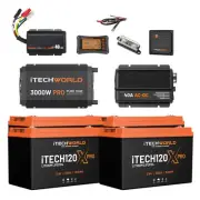 iTechworld Elite Lithium Caravan Kit 480Ah Dual Battery System ITECHWORLD