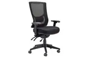 Buro Metro II Ergonomic Office Chair High Back Mesh Seat Slide Nylon Base with Arms Black