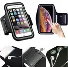 Black Thin Arm Band Case Phone Holder Bag For iPhone 16 12 13 14 15 Pro Max 8 SE
