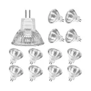 Nmaov Mr11 Halogen Bulbs (pack Of 12), Gu4 Halogen Lamp 12v 20w, Mr11 Gu4 Dimmable Bulb Glass Cover For Ceiling Light KNZ