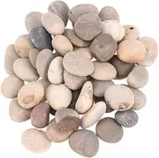 ORFOFE 50pcs Hand-Painted Rocks Children's Drawing Painted Stones Unique DIY Polishing Pebbles Set