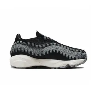 【NIKE 耐吉】Air Footscape Woven 女鞋 黑 灰 馬毛 編織 休閒鞋 經典(FB1959-001)