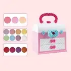 Kids Play Makeup Set Washable Blush, Lipstick,Brush, and Eyeshadow Set for