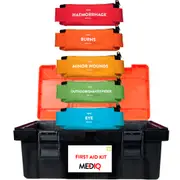 Mediq First Aid Kit Plastic Tackle Incident Modular/ Artg Registe