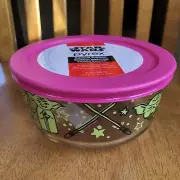 PYREX Star Wars Yoda Special Edition 4 CUP GLASS STORAGE BOWL PINK NWT